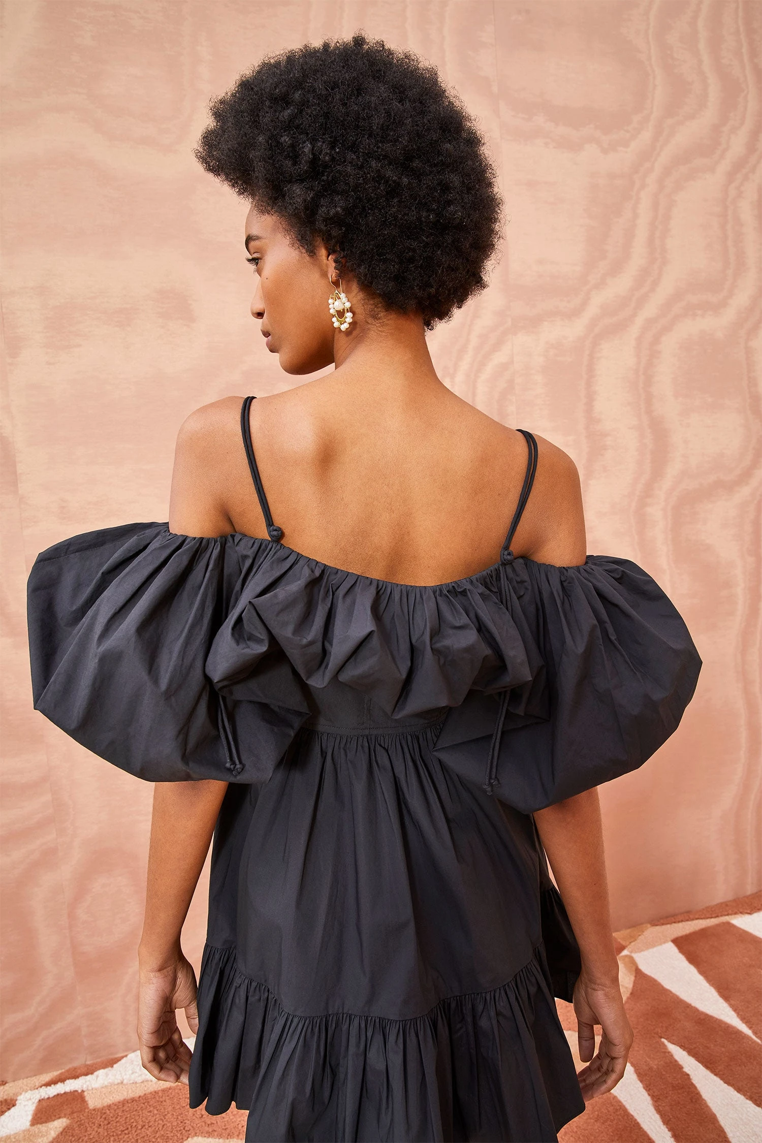 ULLA JOHNSON Lila Dress - Noir 4 ULLA JOHNSON Lila Dress - Noir - Image 4