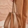 ULLA JOHNSON Lotus Flower Large Shoulder Bag - Mica