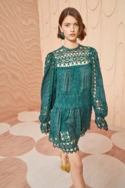 ULLA JOHNSON Lata Dress - Cypress -ULLA JOHNSON Outlet ULLA JOHNSON Lata Dress CYPRESS 0009