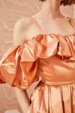 ULLA JOHNSON Lelita Dress - Copper -ULLA JOHNSON Outlet ULLA JOHNSON Lelita Dress COPPER 0096