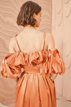 ULLA JOHNSON Lelita Dress - Copper -ULLA JOHNSON Outlet ULLA JOHNSON Lelita Dress COPPER 0171