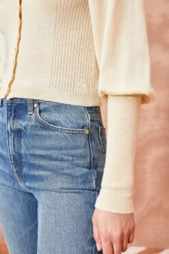 ULLA JOHNSON Leslie Cardigan - Chalk -ULLA JOHNSON Outlet ULLA JOHNSON Leslie Cardigan CHALK 0067