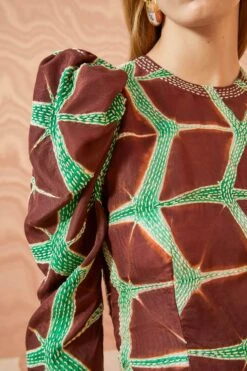 ULLA JOHNSON Leyla Blouse - Teak -ULLA JOHNSON Outlet ULLA JOHNSON Leyla Blouse TEAK 03