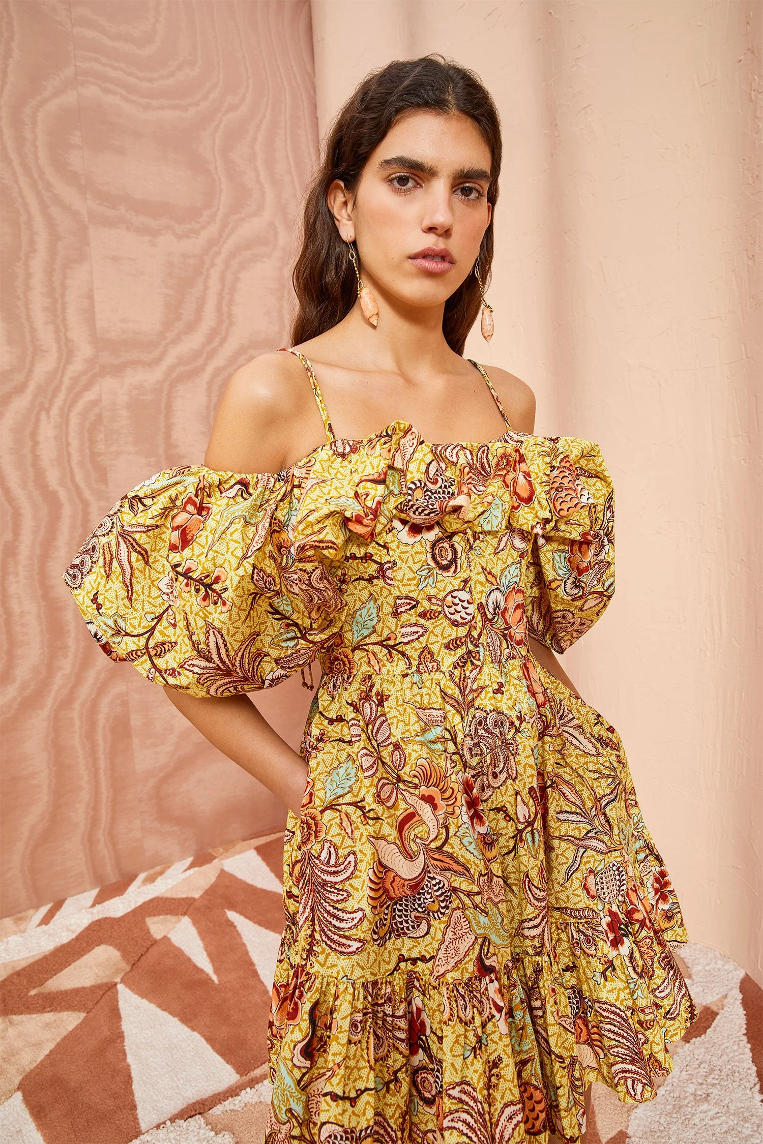 ULLA JOHNSON Lila Dress - Calla Lily 1 ULLA JOHNSON Lila Dress - Calla Lily