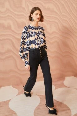 ULLA JOHNSON Lilliana Blouse - Nimbus -ULLA JOHNSON Outlet ULLA JOHNSON Lilliana Blouse NIMBUS 05