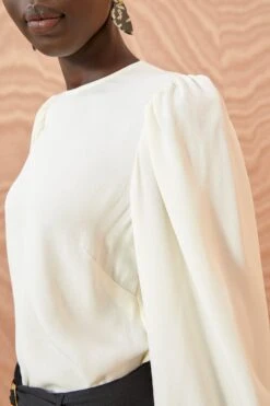 ULLA JOHNSON Lilliana Blouse - Pristine -ULLA JOHNSON Outlet ULLA JOHNSON Lilliana Blouse PRISTINE 03