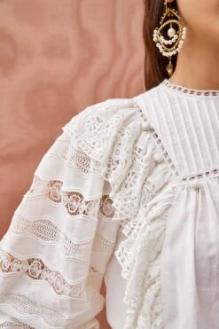 ULLA JOHNSON Lily Blouse - Pristine 8 ULLA JOHNSON Lily Blouse - Pristine -ULLA JOHNSON Outlet ULLA JOHNSON Lily Blouse PRISTINE 05