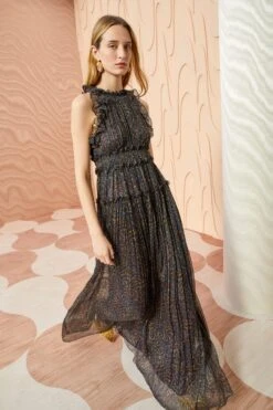 ULLA JOHNSON Lirra Gown - Peridot -ULLA JOHNSON Outlet ULLA JOHNSON Lirra Gown PERIDOT 01 MAIN