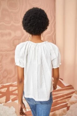 ULLA JOHNSON Lora Top - Pristine 8 ULLA JOHNSON Lora Top - Pristine -ULLA JOHNSON Outlet ULLA JOHNSON Lora Top PRISTINE 04