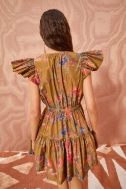 ULLA JOHNSON Loretta Dress - Bamboo 8 ULLA JOHNSON Loretta Dress - Bamboo -ULLA JOHNSON Outlet ULLA JOHNSON Loretta Dress BAMBOO 04