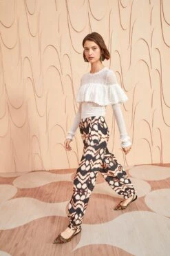 ULLA JOHNSON Lucinda Pant - Obsidian 7 ULLA JOHNSON Lucinda Pant - Obsidian -ULLA JOHNSON Outlet ULLA JOHNSON Lucinda Pant OBSIDIAN 03