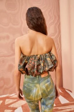 ULLA JOHNSON Lyla Top - Woodland 10 ULLA JOHNSON Lyla Top - Woodland -ULLA JOHNSON Outlet ULLA JOHNSON Lyla Top WOODLAND 0146