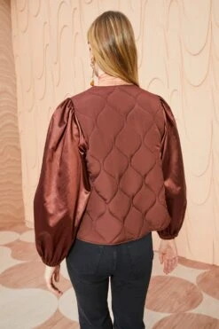 ULLA JOHNSON Maddox Jacket - Mahogany -ULLA JOHNSON Outlet ULLA JOHNSON Maddox Jacket MAHOGANY 0142