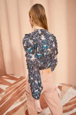 ULLA JOHNSON Manet Blouse - Jet -ULLA JOHNSON Outlet ULLA JOHNSON Manet Blouse JET 04