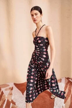 ULLA JOHNSON Marcella Dress - Nocturne 8 ULLA JOHNSON Marcella Dress - Nocturne -ULLA JOHNSON Outlet ULLA JOHNSON Marcella Dress NOCTURNE 03