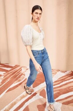 ULLA JOHNSON Marika Top - Cobblestone -ULLA JOHNSON Outlet ULLA JOHNSON Marika Top COBBLESTONE 03