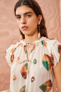 ULLA JOHNSON Marilyn Top - Aurora 9 ULLA JOHNSON Marilyn Top - Aurora -ULLA JOHNSON Outlet ULLA JOHNSON Marilyn Top AURORA 05