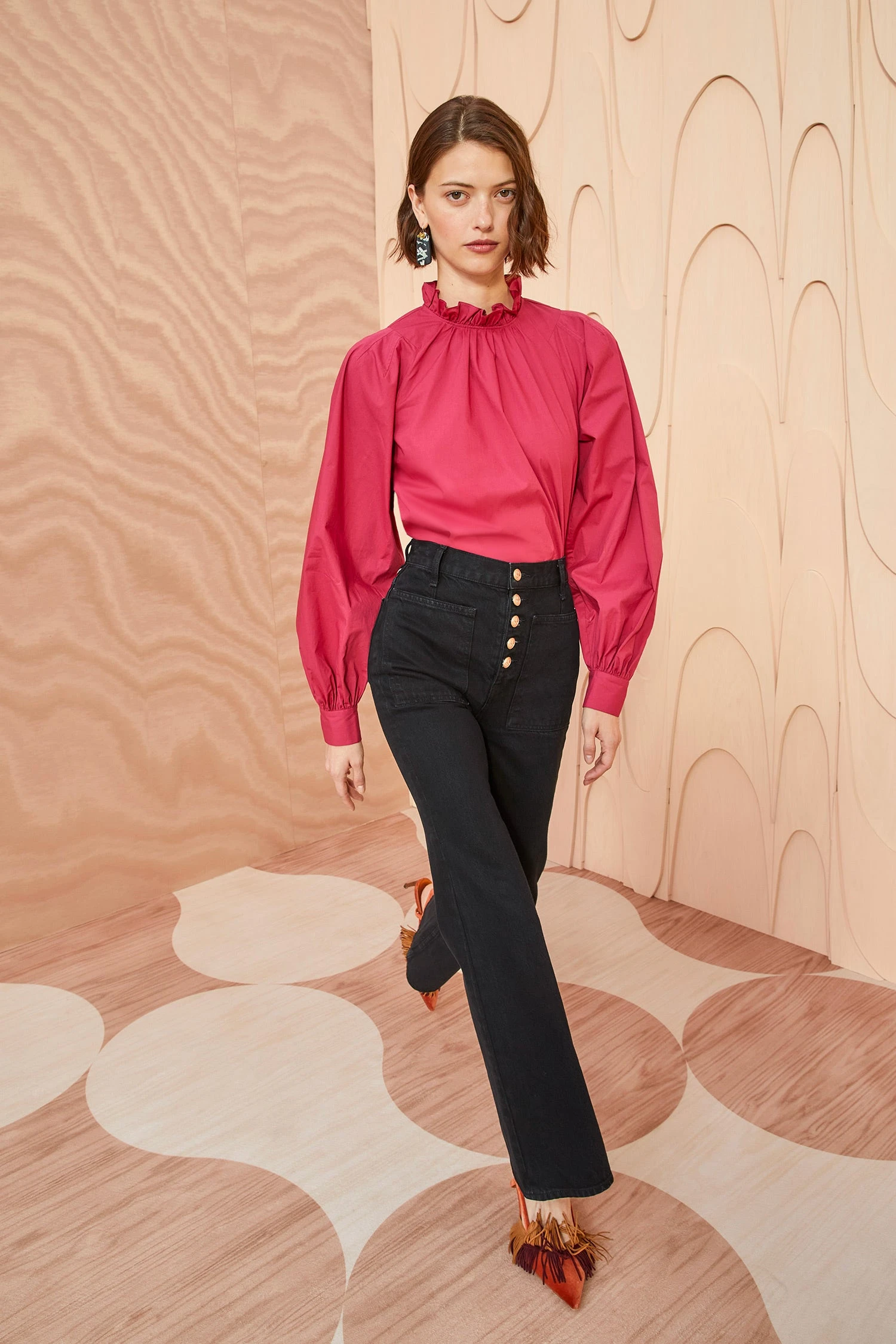 ULLA JOHNSON Marlie Blouse - Rosebud 1 ULLA JOHNSON Marlie Blouse - Rosebud