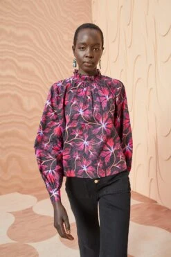 ULLA JOHNSON Marlie Blouse - Zinnia -ULLA JOHNSON Outlet ULLA JOHNSON Marlie Blouse ZINNIA 03