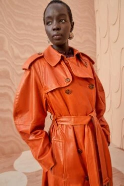 ULLA JOHNSON Marlowe Coat - Sierra 10 ULLA JOHNSON Marlowe Coat - Sierra -ULLA JOHNSON Outlet ULLA JOHNSON Marlowe Coat SIERRA 0108