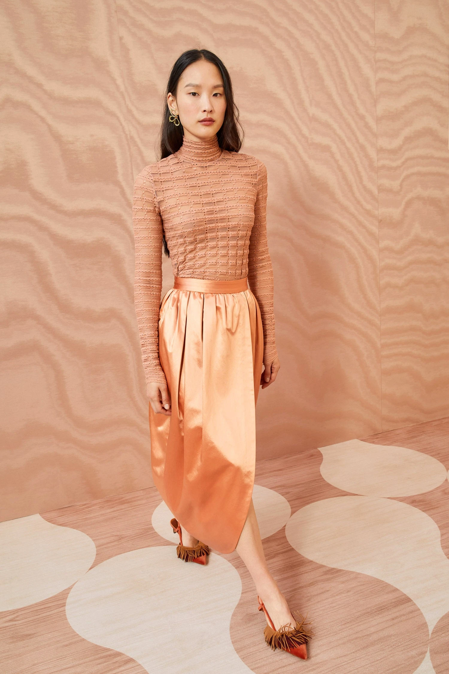 ULLA JOHNSON Maxine Skirt - Copper 6 ULLA JOHNSON Maxine Skirt - Copper - Image 6