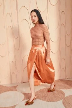 ULLA JOHNSON Maxine Skirt - Copper 9 ULLA JOHNSON Maxine Skirt - Copper -ULLA JOHNSON Outlet ULLA JOHNSON Maxine Skirt COPPER 087