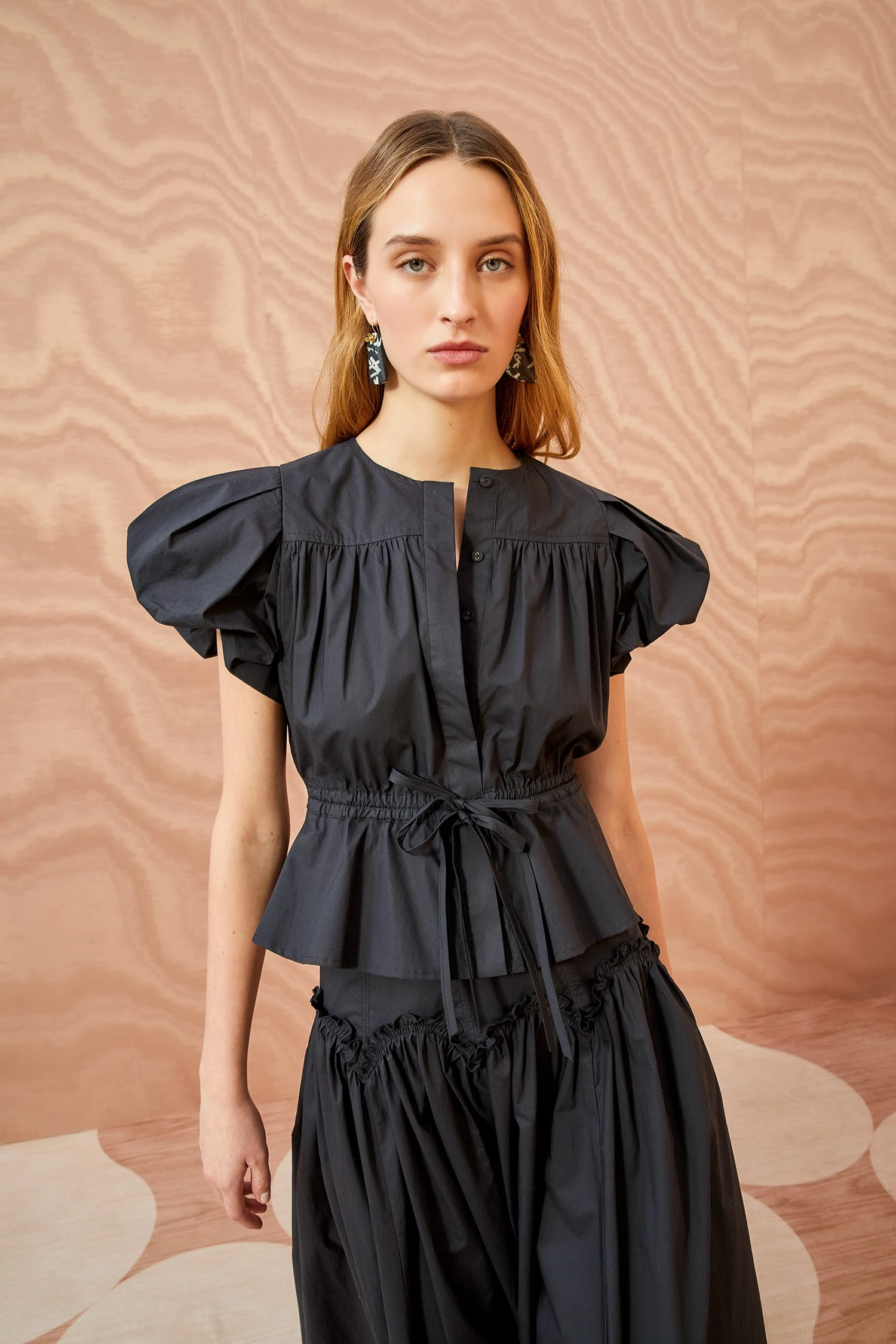 ULLA JOHNSON Mila Top - Noir 1 ULLA JOHNSON Mila Top - Noir