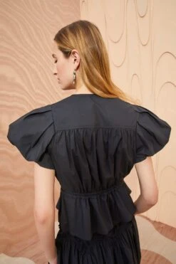 ULLA JOHNSON Mila Top - Noir 8 ULLA JOHNSON Mila Top - Noir -ULLA JOHNSON Outlet ULLA JOHNSON Mila Top NOIR 04