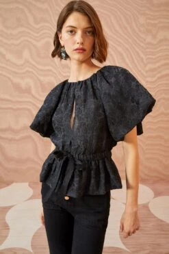 ULLA JOHNSON Mirabelle Top - Noir -ULLA JOHNSON Outlet ULLA JOHNSON Mirabelle Top NOIR 03