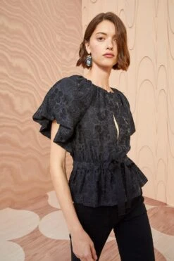 ULLA JOHNSON Mirabelle Top - Noir -ULLA JOHNSON Outlet ULLA JOHNSON Mirabelle Top NOIR 05