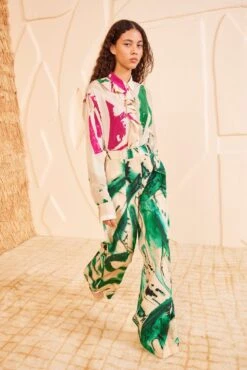 ULLA JOHNSON Mitchell Pant - Portrait In Green