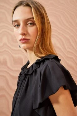 ULLA JOHNSON Monika Top - Noir -ULLA JOHNSON Outlet ULLA JOHNSON Monika Top NOIR 02 ALT