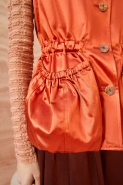 ULLA JOHNSON Monroe Vest - Red Oxide -ULLA JOHNSON Outlet ULLA JOHNSON Monroe Vest REDOXIDE 0084