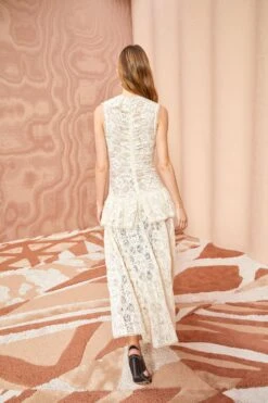 ULLA JOHNSON Odile Dress - Chalk -ULLA JOHNSON Outlet ULLA JOHNSON Odile Dress CHALK 0175