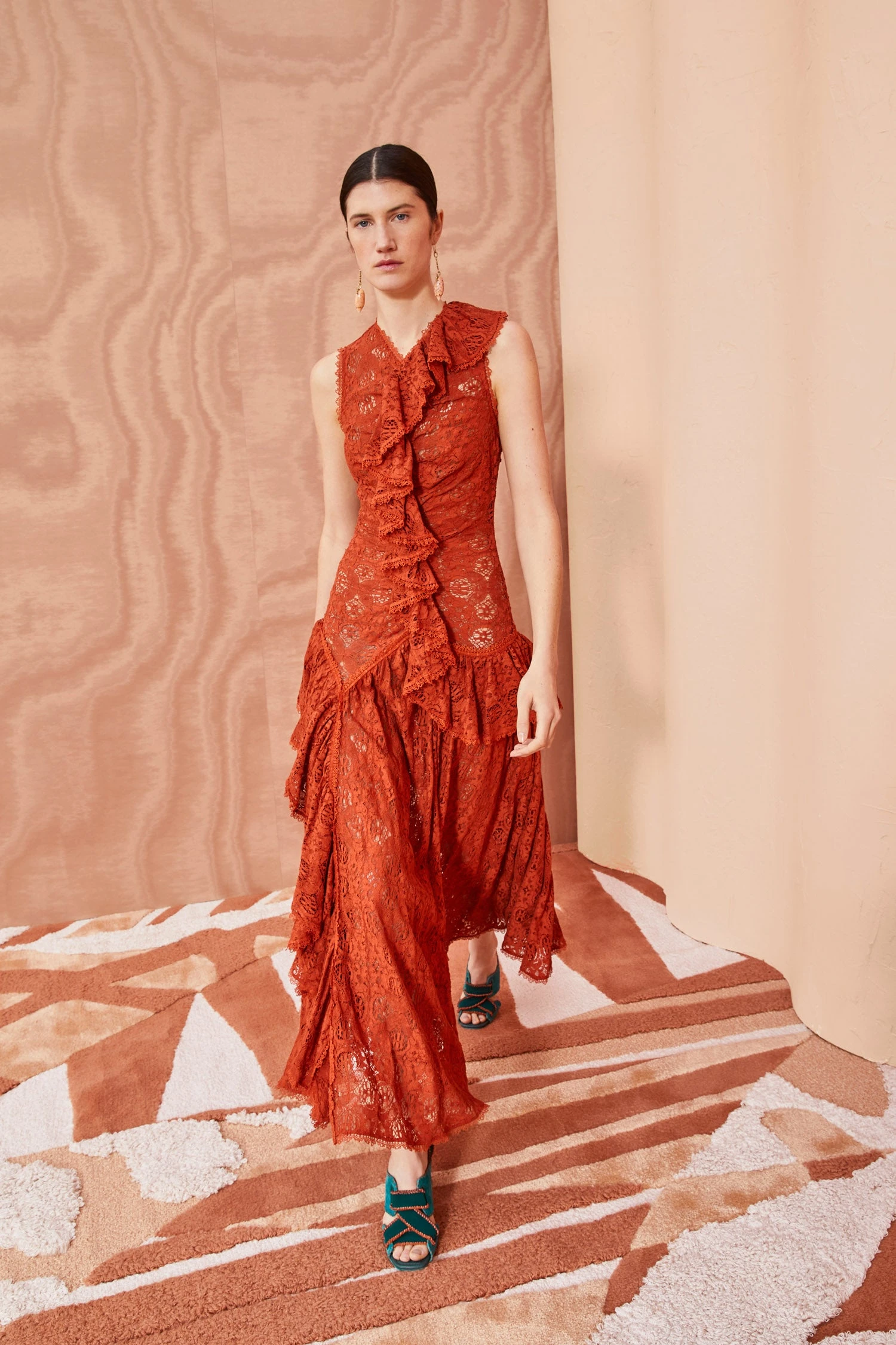 ULLA JOHNSON Odile Dress - Paprika 1 ULLA JOHNSON Odile Dress - Paprika