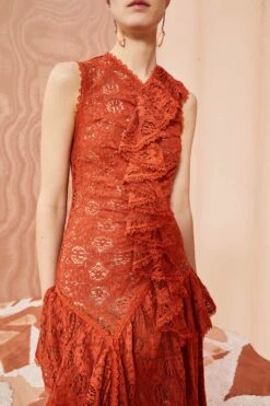 ULLA JOHNSON Odile Dress - Paprika 9 ULLA JOHNSON Odile Dress - Paprika -ULLA JOHNSON Outlet ULLA JOHNSON Odile Dress PAPRIKA 0065