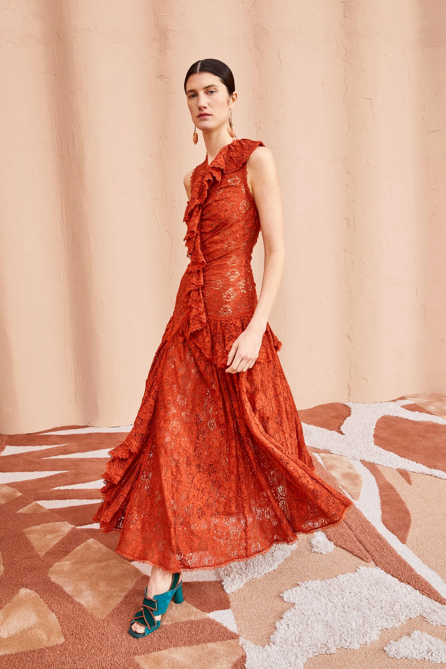 ULLA JOHNSON Odile Dress - Paprika 4 ULLA JOHNSON Odile Dress - Paprika - Image 4