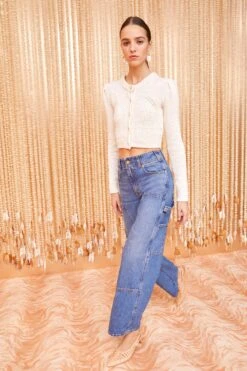 ULLA JOHNSON The Olympia Jean - Danube 13 ULLA JOHNSON The Olympia Jean - Danube -ULLA JOHNSON Outlet ULLA JOHNSON Olympia Jean Danube Mediumm Indigo Wash 01 MAIN