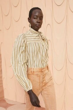 ULLA JOHNSON Opal Blouse - Sand