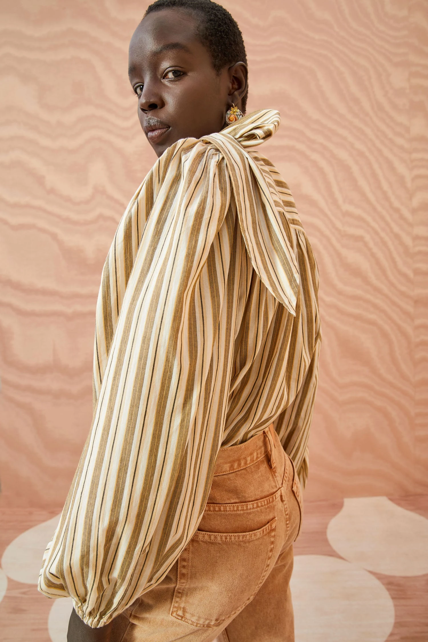 ULLA JOHNSON Opal Blouse - Sand 4 ULLA JOHNSON Opal Blouse - Sand - Image 4