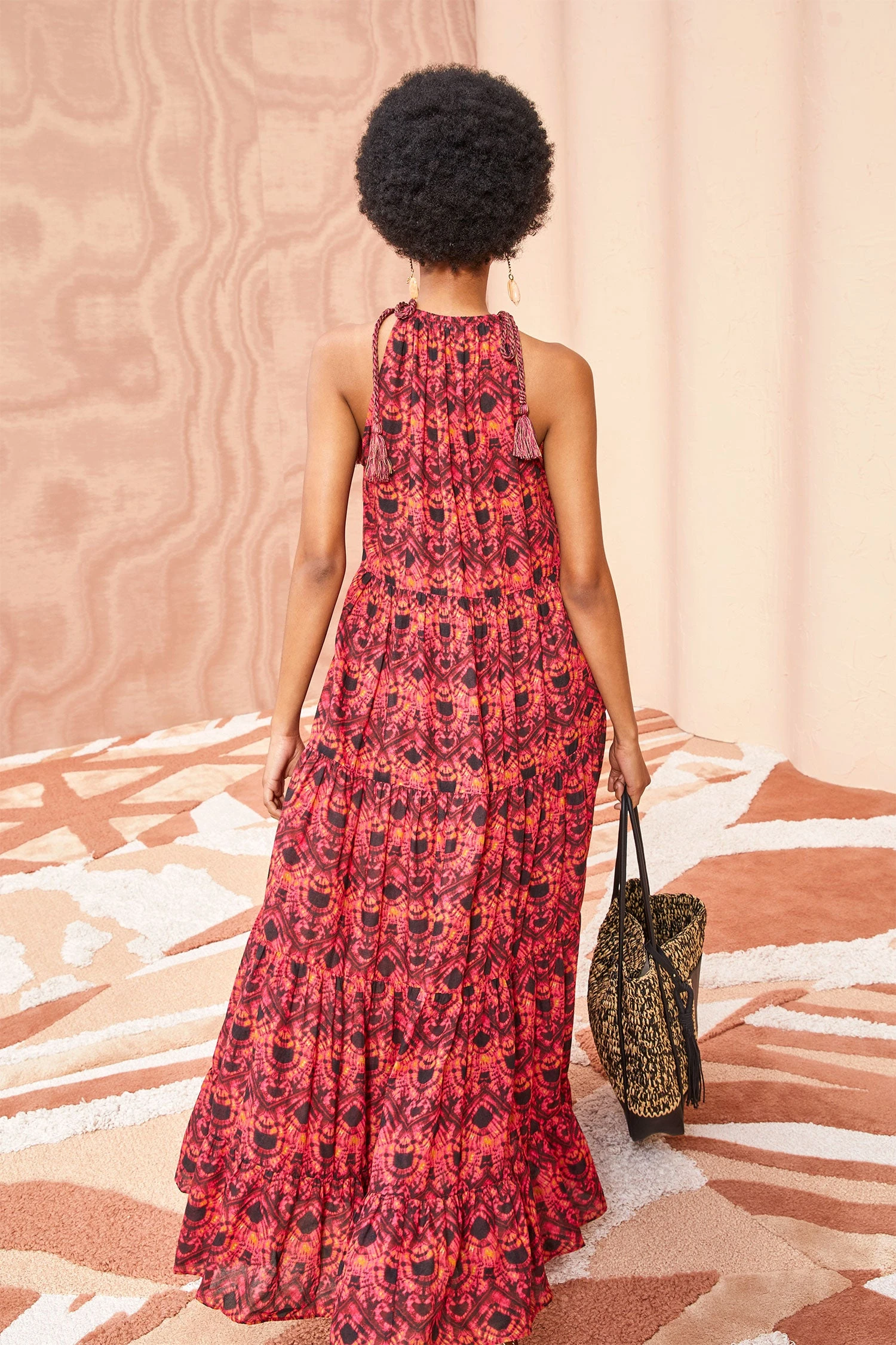 ULLA JOHNSON Ottavia Coverup - Wild Rose 4 ULLA JOHNSON Ottavia Coverup - Wild Rose - Image 4