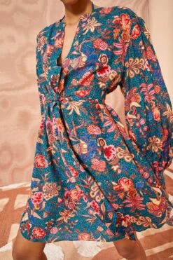 Featured Products -ULLA JOHNSON Outlet ULLA JOHNSON Otto Coverup DELPHINIUM 02 ALT