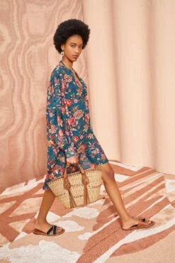 ULLA JOHNSON Otto Coverup - Delphinium 7 ULLA JOHNSON Otto Coverup - Delphinium -ULLA JOHNSON Outlet ULLA JOHNSON Otto Coverup DELPHINIUM 03