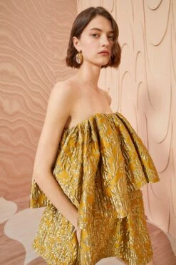 ULLA JOHNSON Oui Dress - Citrine -ULLA JOHNSON Outlet ULLA JOHNSON Oui Dress CITRINE 0083