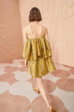 ULLA JOHNSON Oui Dress - Citrine -ULLA JOHNSON Outlet ULLA JOHNSON Oui Dress CITRINE 0193