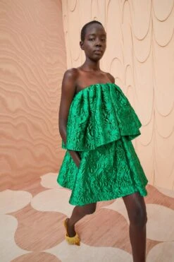 ULLA JOHNSON Oui Dress - Emerald