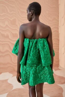 ULLA JOHNSON Oui Dress - Emerald -ULLA JOHNSON Outlet ULLA JOHNSON Oui Dress EMERALD 0195