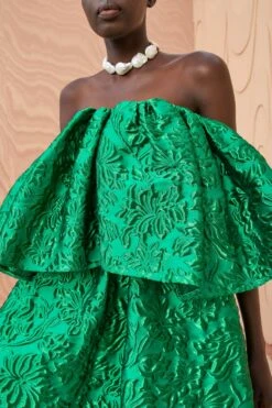 ULLA JOHNSON Oui Dress - Emerald -ULLA JOHNSON Outlet ULLA JOHNSON Oui Dress EMERALD 02 ALT