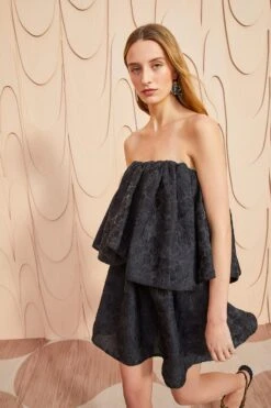 ULLA JOHNSON Oui Dress - Noir -ULLA JOHNSON Outlet ULLA JOHNSON Oui Dress NOIR 03