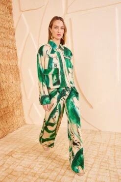 ULLA JOHNSON Painter Jacket - Portrait In Green